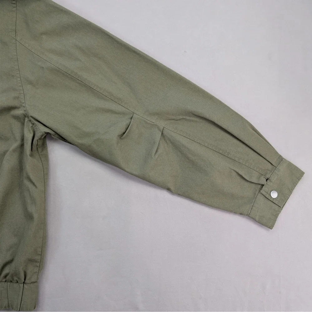 NWT Levi's Olive Cotton Bomber Jacket Utility Military M